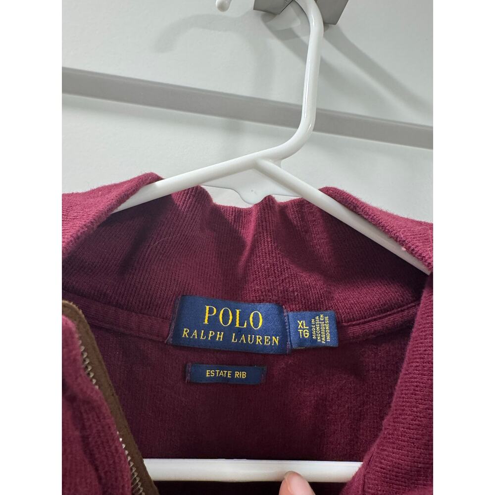 Polo Ralph Lauren Men's Estate-Rib Cotton Quarter-Zip Pullover - Picture 5 of 5